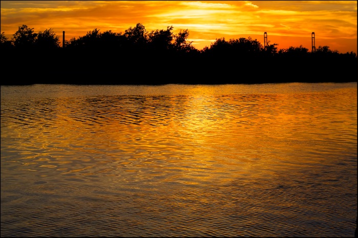 Sunset on the tidal creek here in Charleston, SC